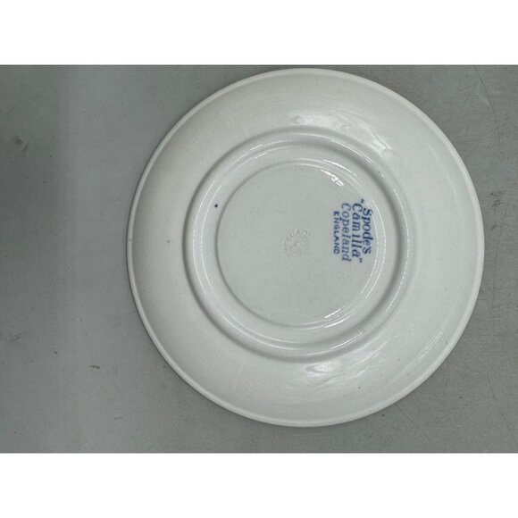 Set Of 3 Spodes Camilla England Blue & White Floral Saucer Plates - Vintage Porc - Picture 6 of 11